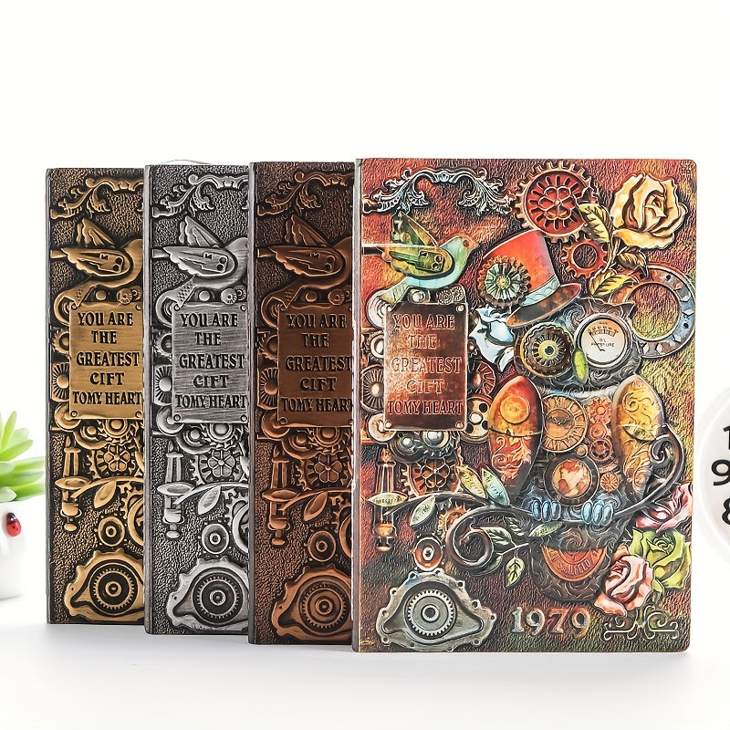 A5 Owl Embossed Notebook Retro Diary