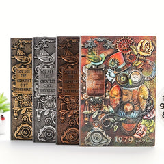 A5 Owl Embossed Notebook Retro Diary