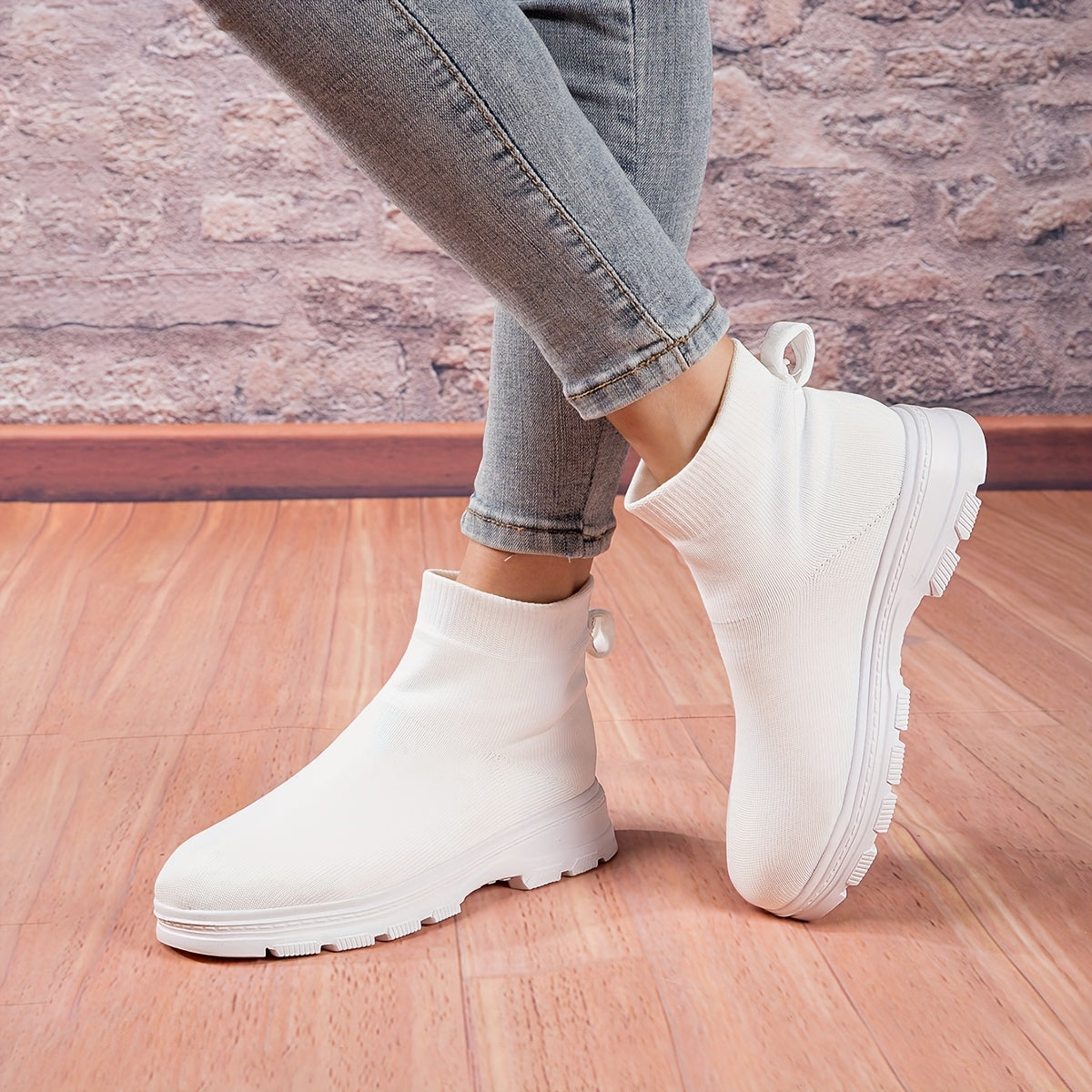 Boys High Top Sock Shoes Soft Sole Breathable Sneakers