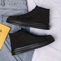 Women's Canvas High Top Lace Up Shoes Lightweight Sneakers