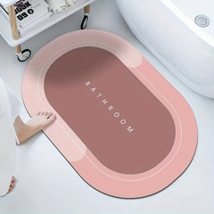 Non Slip Bathroom Mat Quick Drying Crystal Velvet Foot Mat Water Absorption