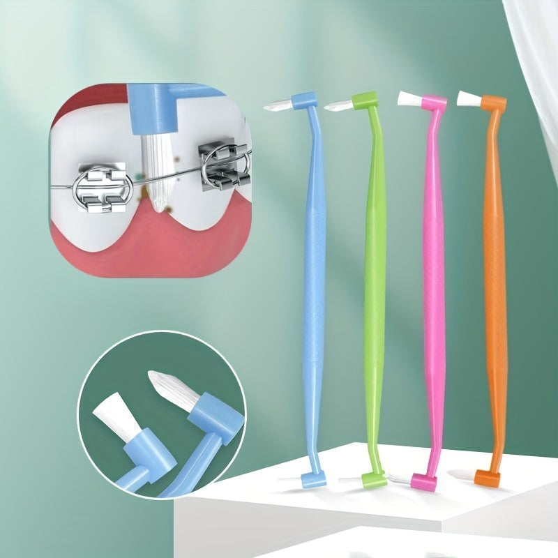 Orthodontic Double-headed Toothbrush Soft Bristle for Dental Gap