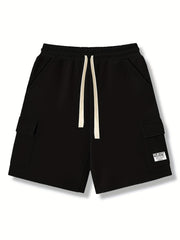 Men's Drawstring Cargo Shorts for Summer