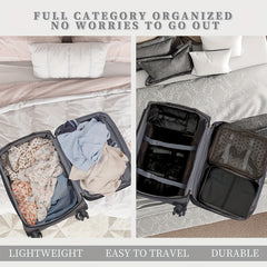 9 Pcs Travel Packing Cubes Lightweight Luggage Organizers