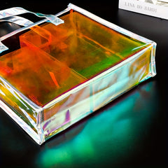 Laser Illusion Tote Bag Stylish Makeup Storage Bag