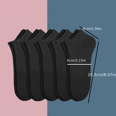3/6pairs Low Cut Ankle Socks Breathable Comfortable for Men Women