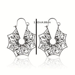 Spider Wed Dangle Earrings Bohemian Style Alloy Jewelry Female Gift