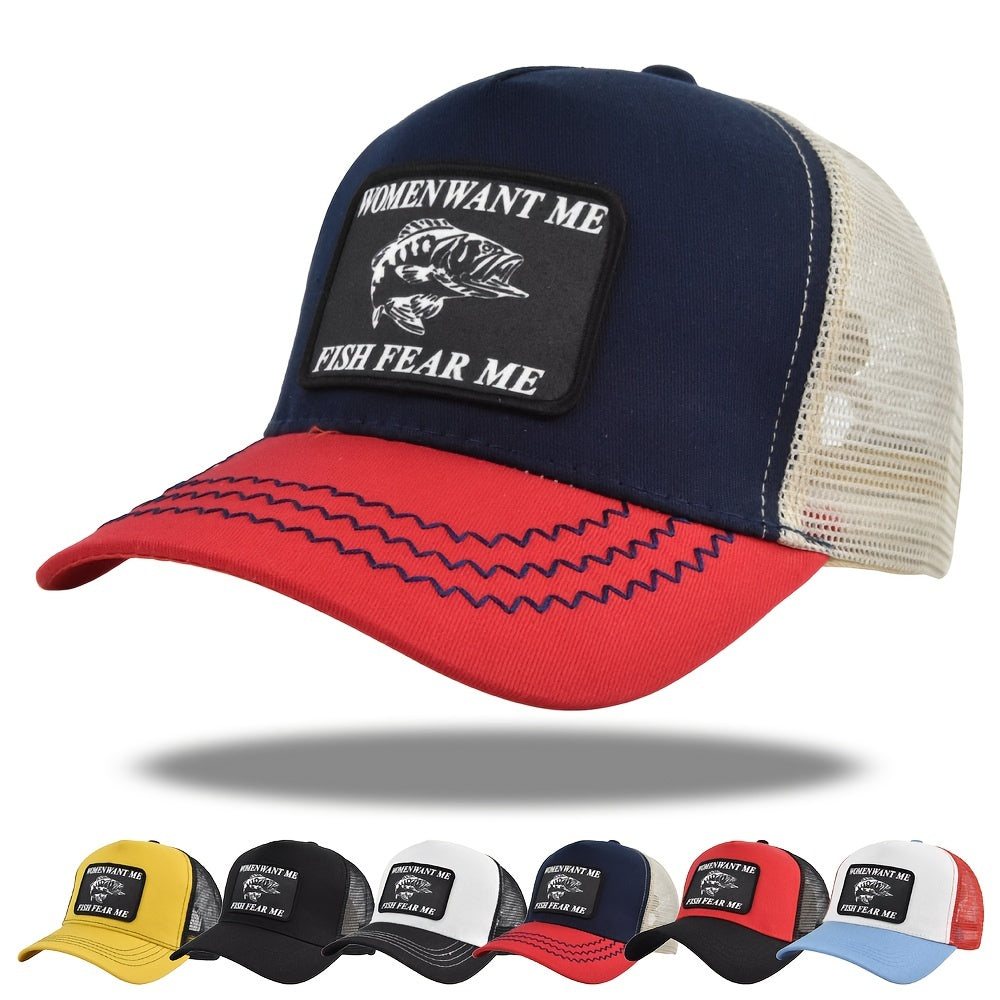 Mesh Baseball Cap Trucker Sun Hat Fishing Baseball Cap