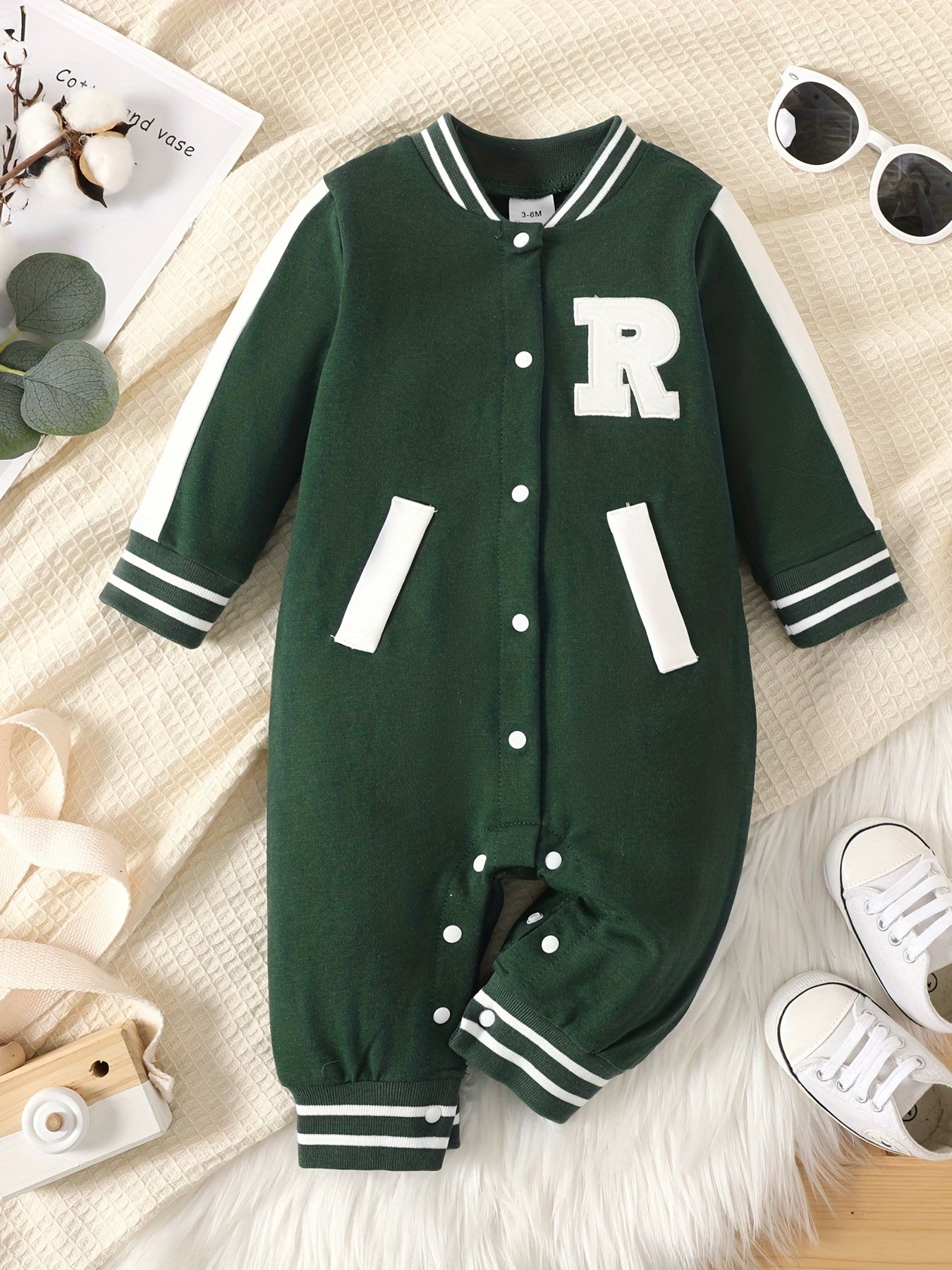 Baby Casual Baseball Bodysuit