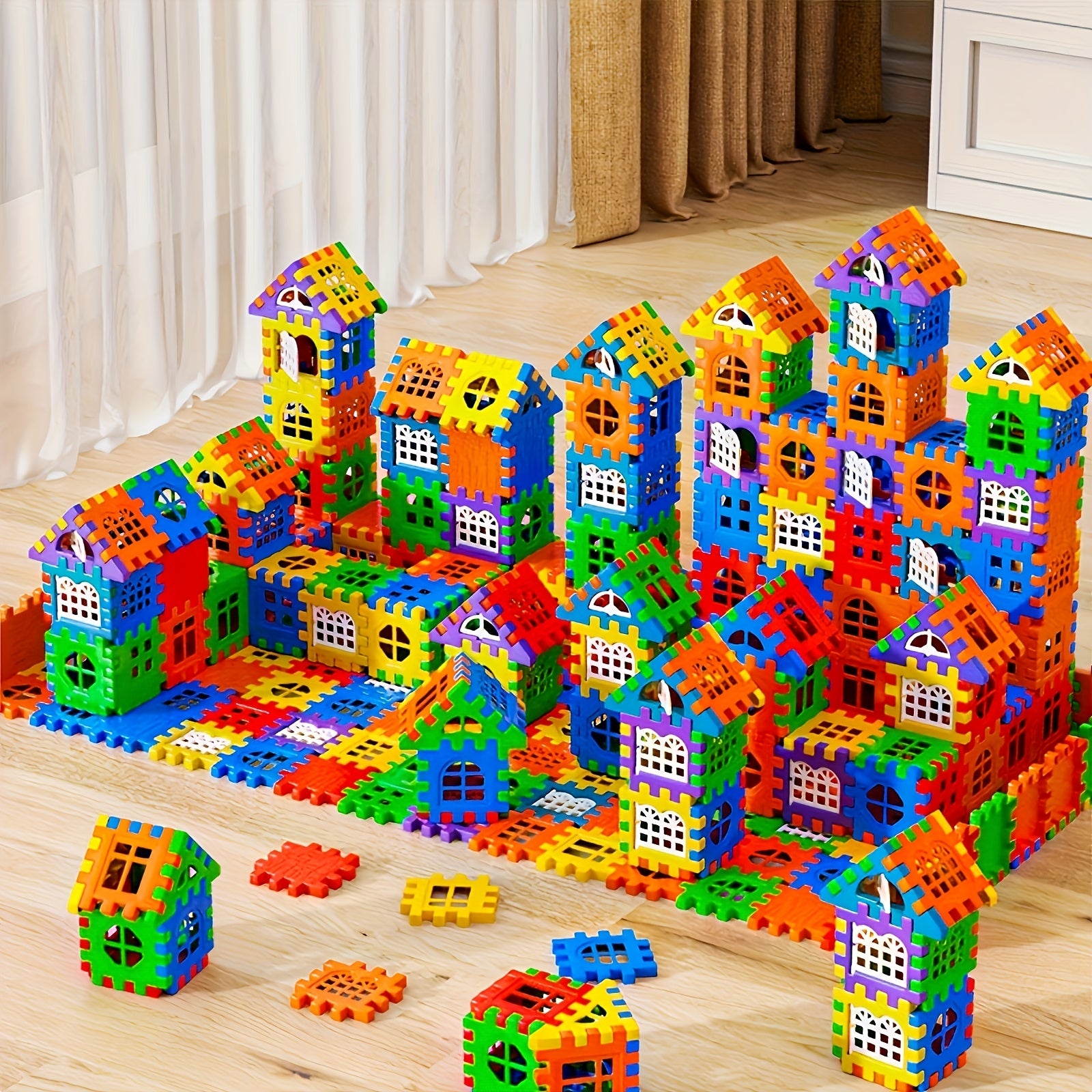 120pcs Building Blocks Set Large Interlocking Bricks Educational Toy