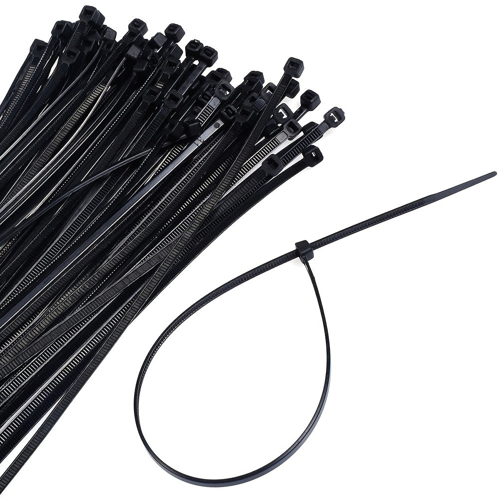 100pcs Self Locking Cable Ties for Organising Wires 0.9-14.99-19