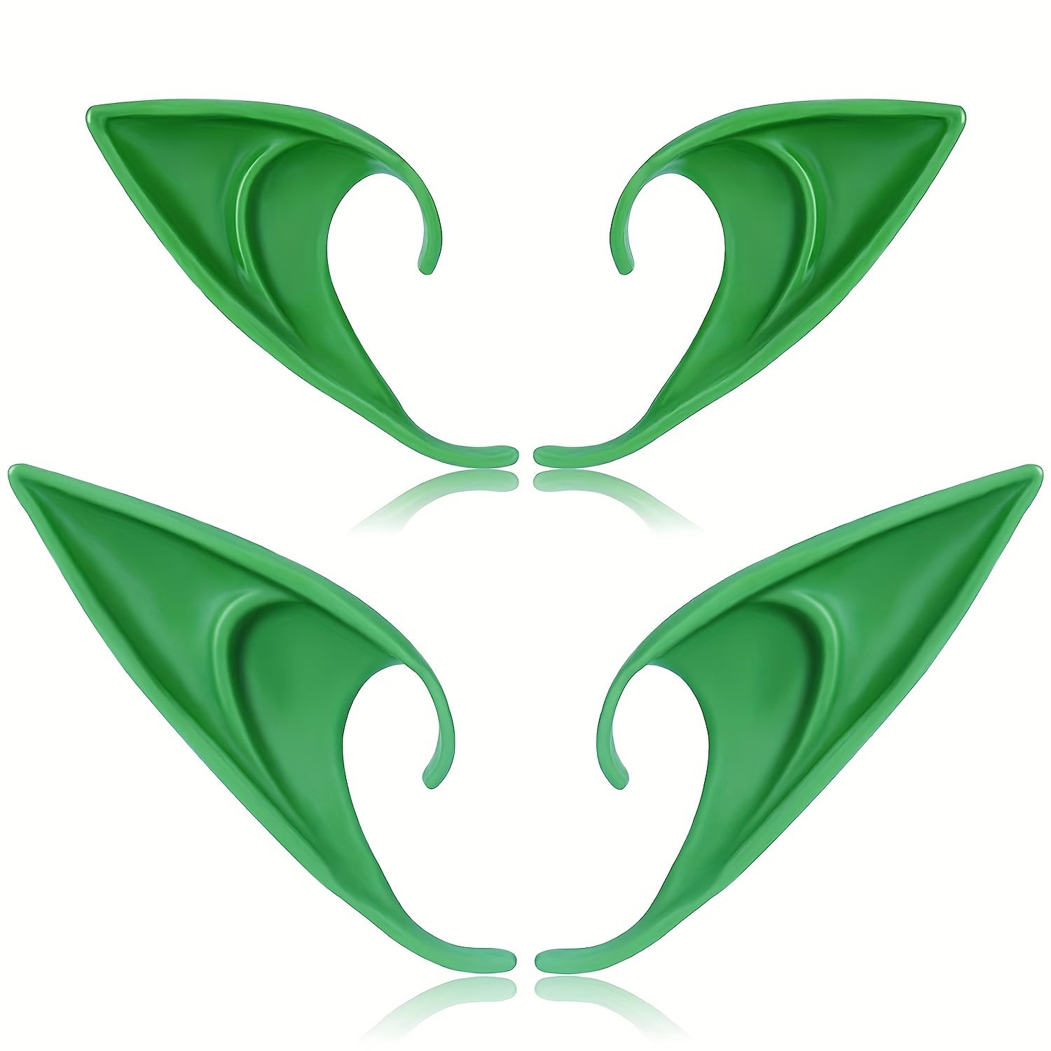 Pair of Long Short Fairy Ears Latex Cosplay Props Costume