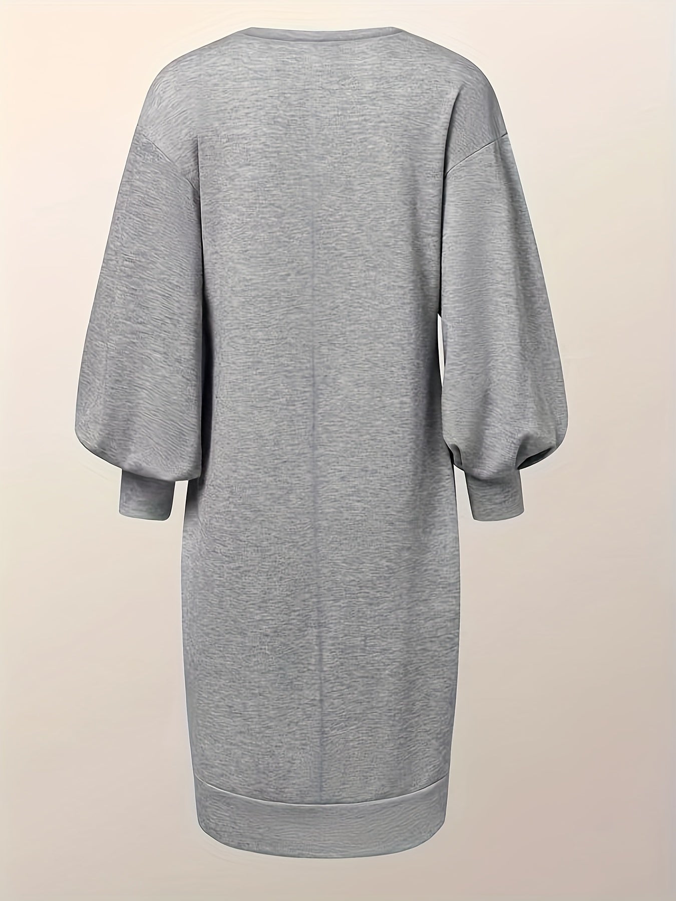  Casual Dress Women's Plus Cartoon Girl & Art Letter Print