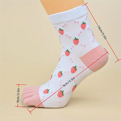 10 Pairs Cartoon Animal Print Socks Women's Stockings