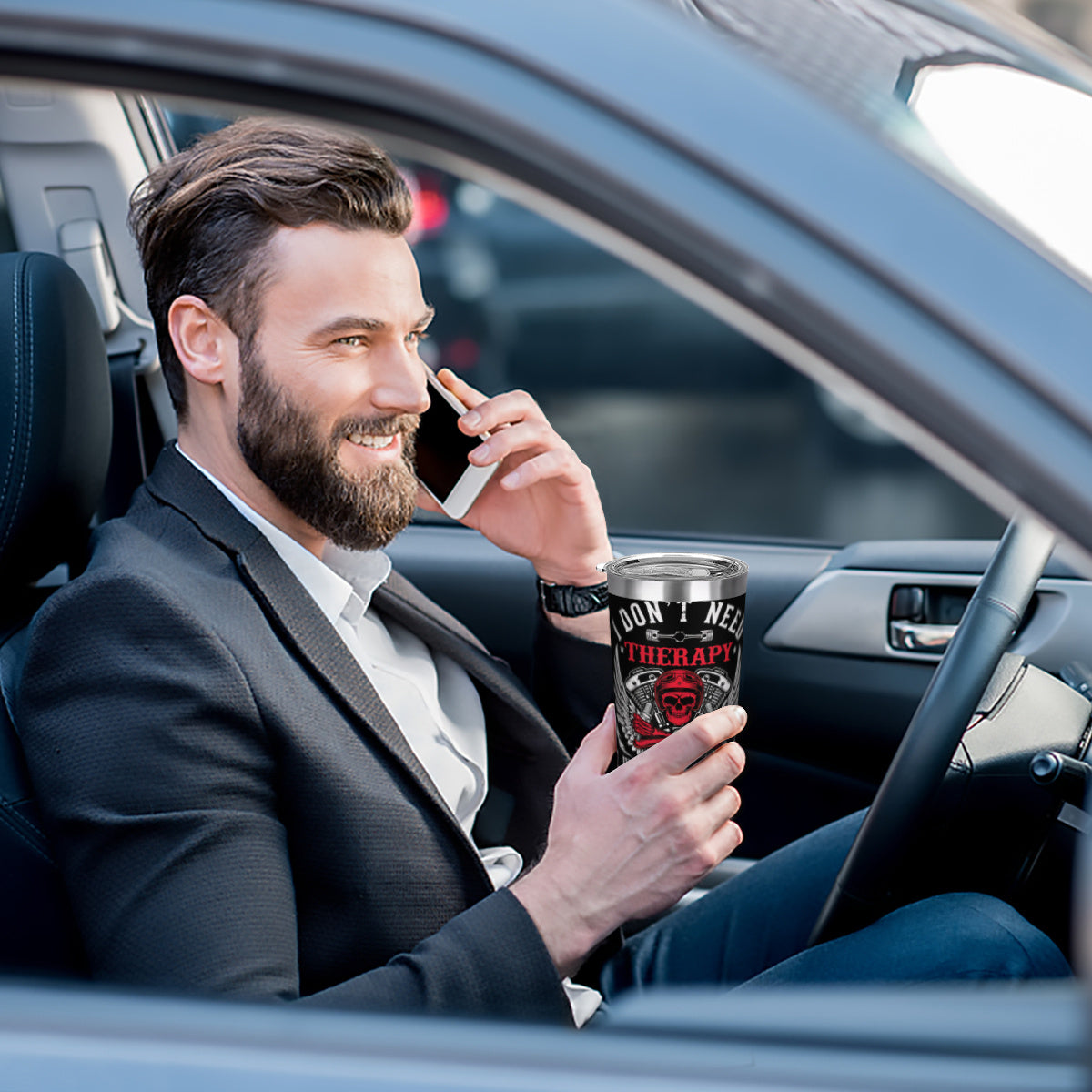 20oz Stainless Steel Insulated Travel Mug with Lid & Straw BPA Reusable