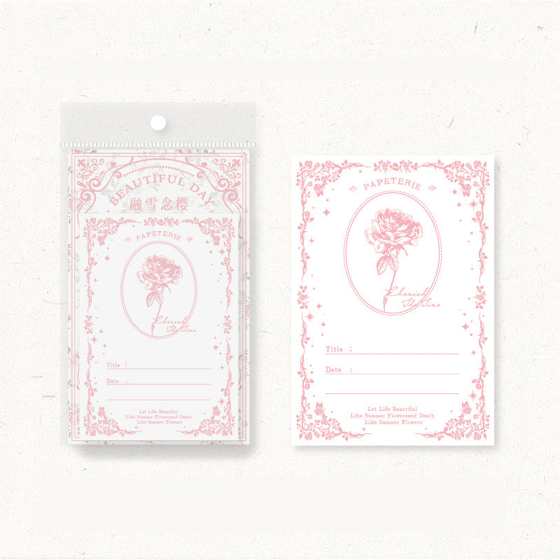 40pcs Memo Pad Fresh Good-looking Journal DIY Material Bottoming
