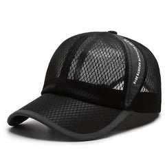 Unisex Sunshade Breathable Baseball Cap With Letter Embroidery