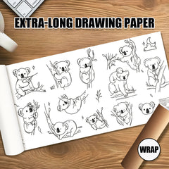 Koiwa Bear Coloring Scroll 180g Paper Non bleed Ink