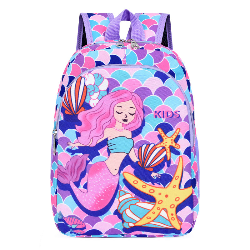 Kids Waterproof Backpack Mermaid Unicorn Kindergarten Lightweight Travel Bag