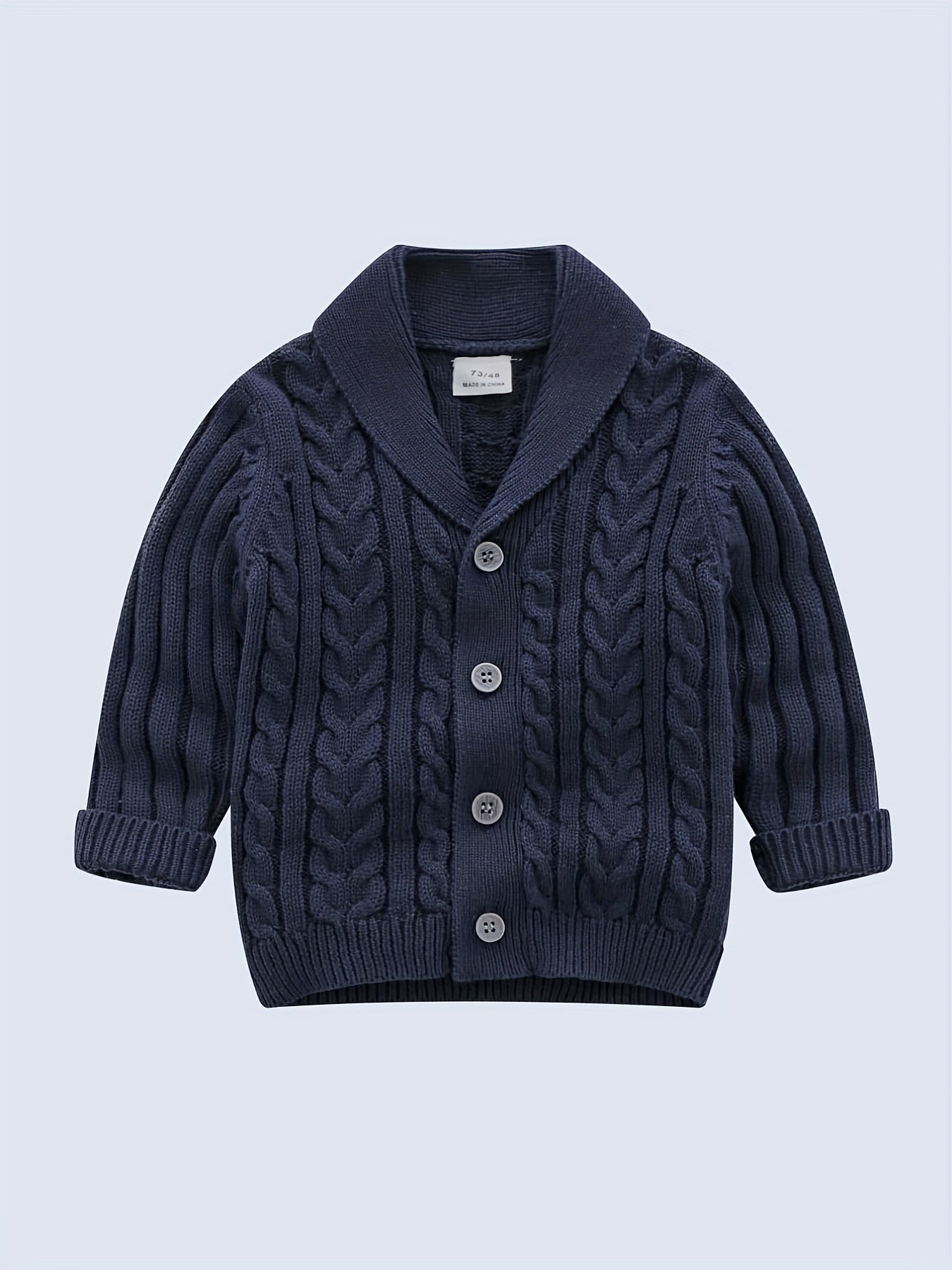 Unisex Baby Cardigan V Neck Botton Sweater For Winter Kids