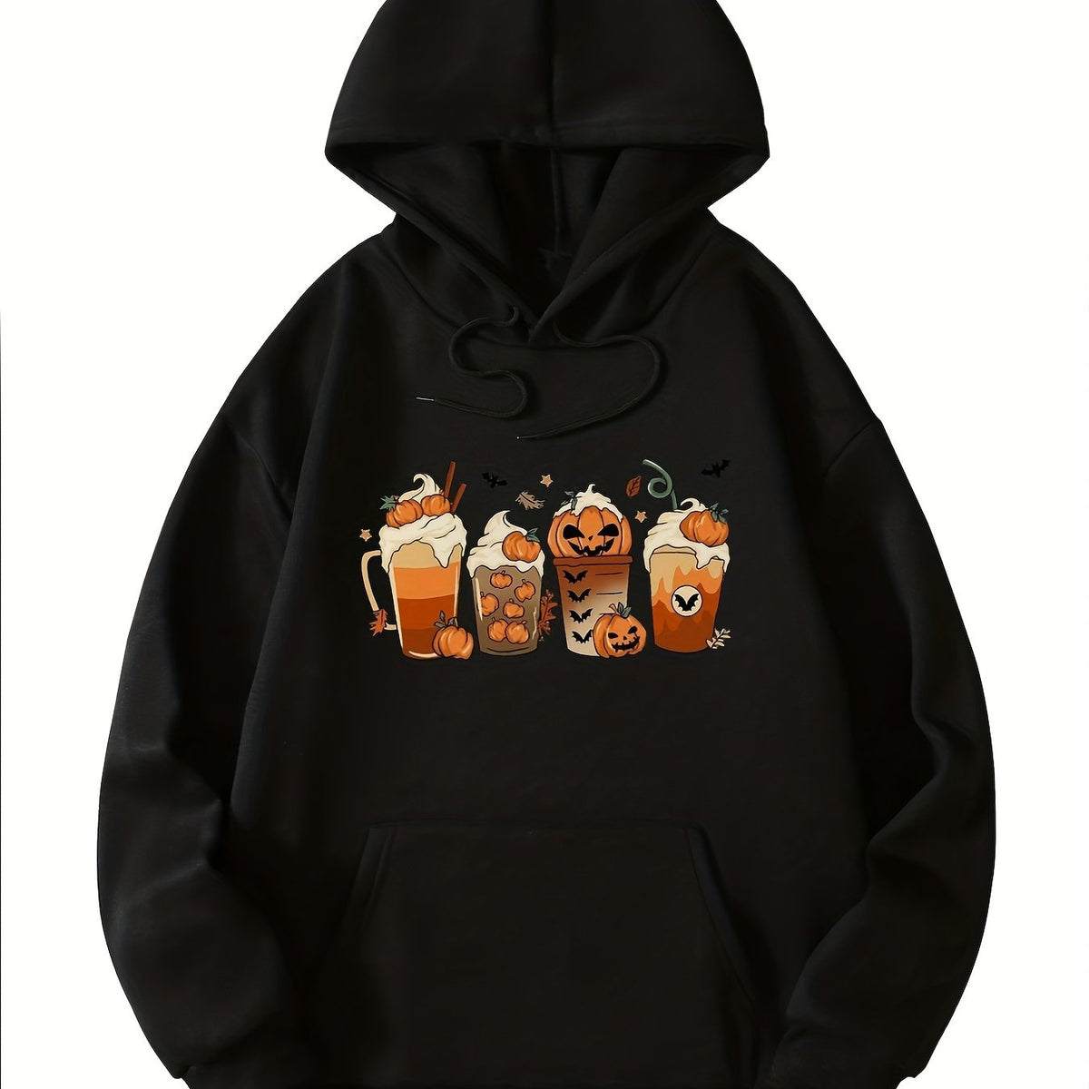 Halloween Pumpkin Print Hoodie Women's Sweatshirt