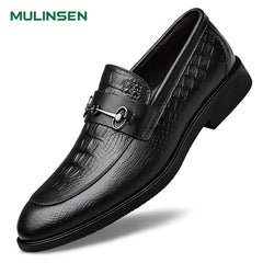 Men's Leather Loafer Shoes Non-slip Slip On Shoes