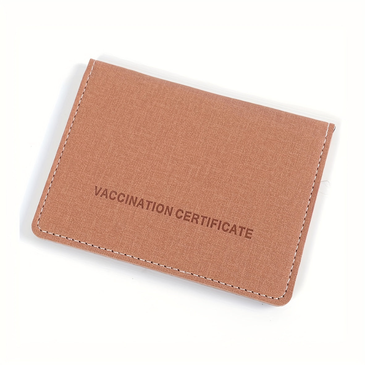 PU Leather Card Holder for Vaccination and Passport