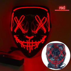 Ghost Luminous Face Mask for Halloween Party