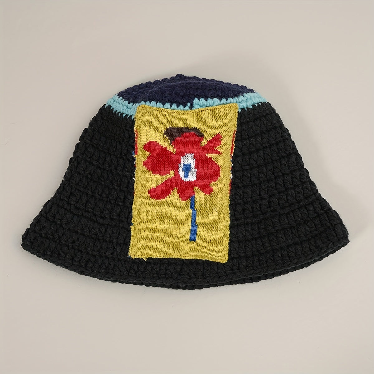 Kpop Beanie Vintage Knitted Warm Bucket Hat Cloche Hat Elastic Knit Hats