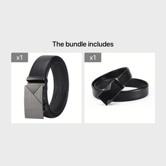 Men's Faux Fur Casual Buckle Leather Belt