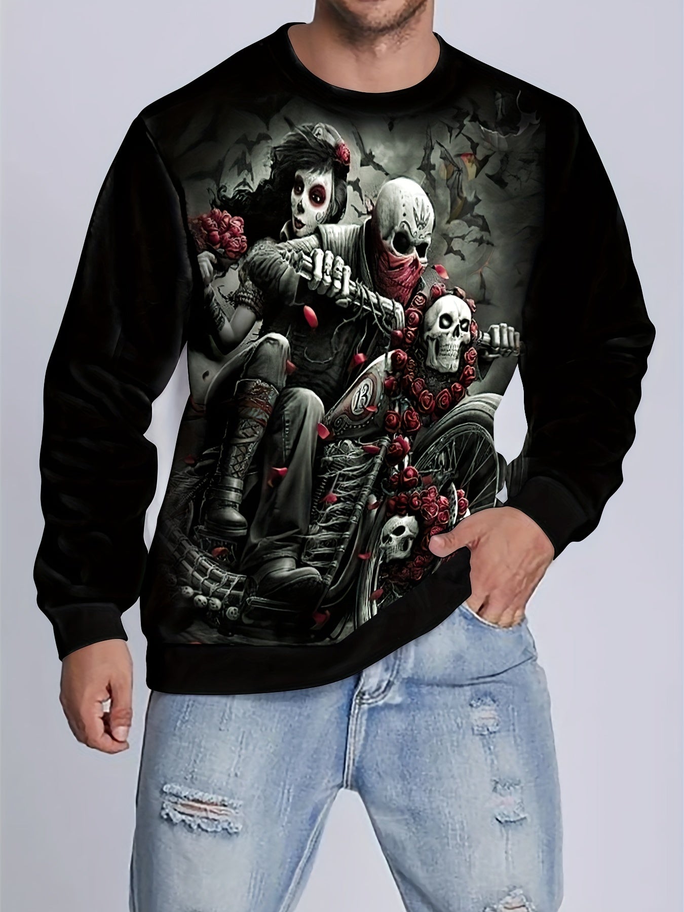 Men's 3D Pattern Print Sweatshirt for Autumn Winter