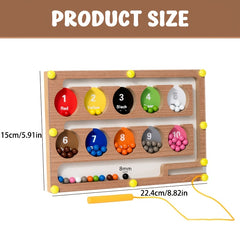 Wooden Magnetic Maze Beads Toys Logical Thinking Training Gift