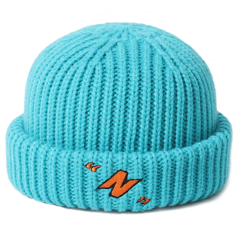 Men's Winter Embroidered Knitted Cap