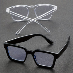 Men's Outdoor Casual Transparent Lens Glasses Set