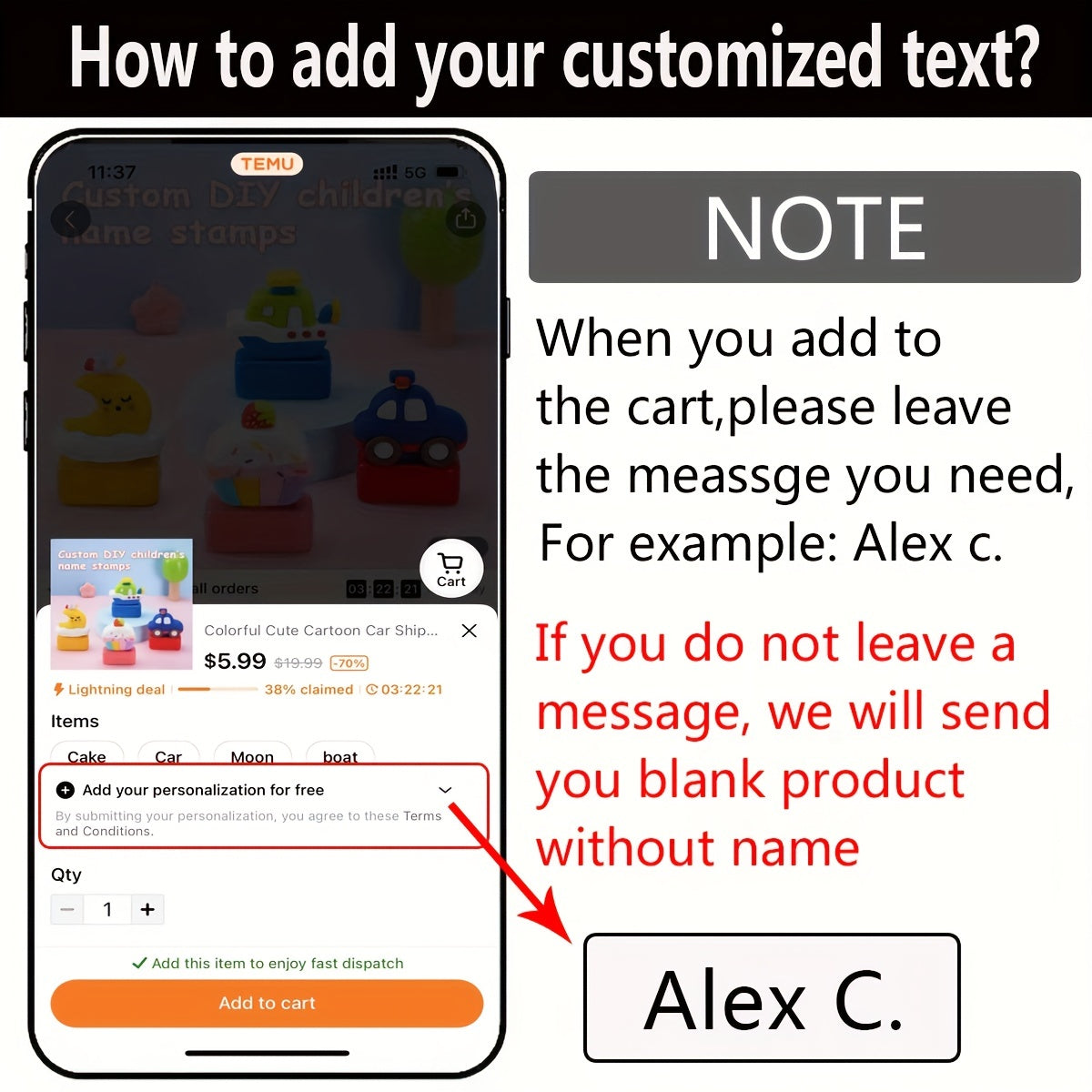 Custom Waterproof Name Sticker Transparent Label 60/120pcs