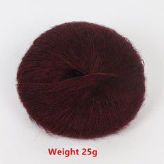 Soft Mohair Yarn for DIY Shawl Scarf Hat