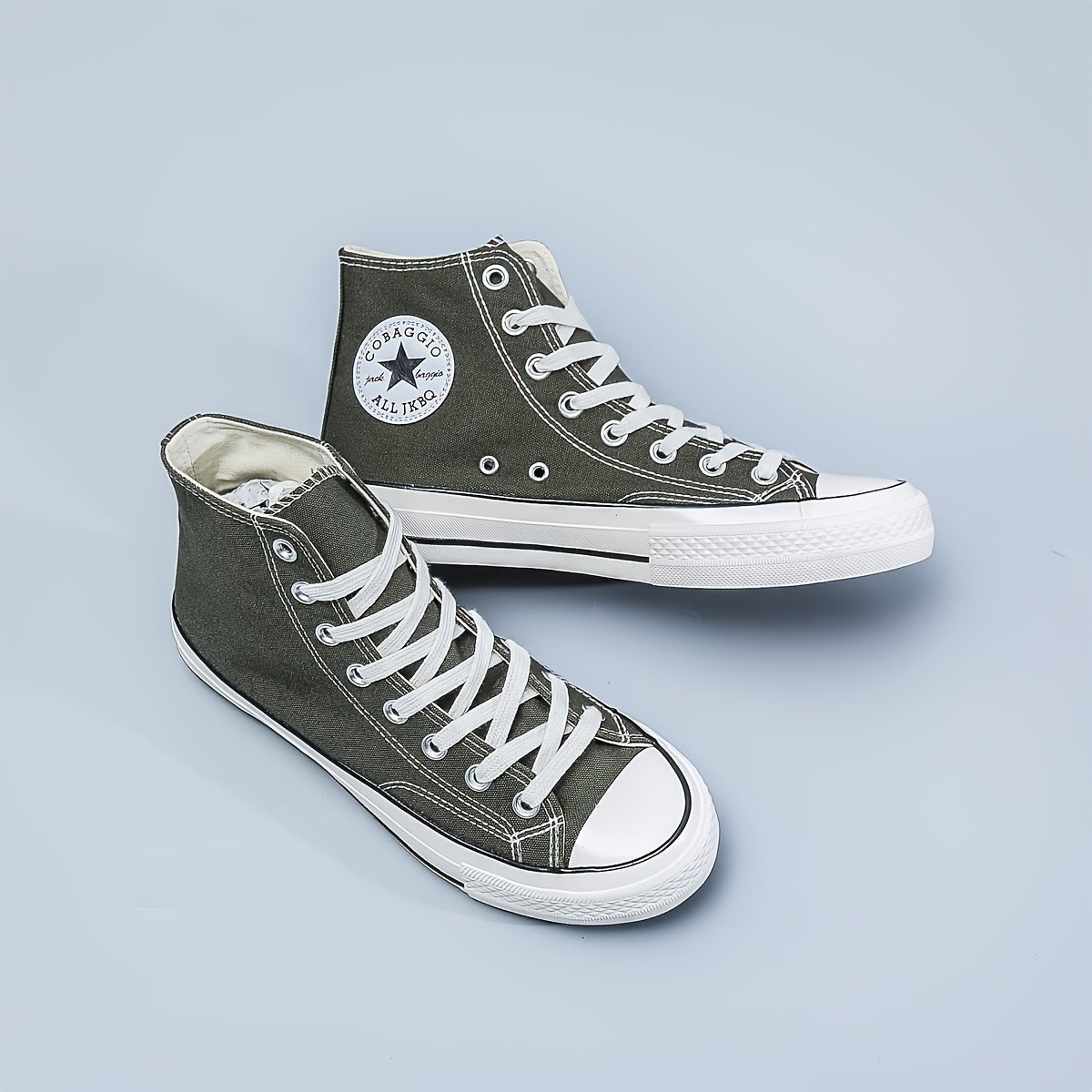 Men's High Top Canvas Shoes Lightweight Casual Sneakers