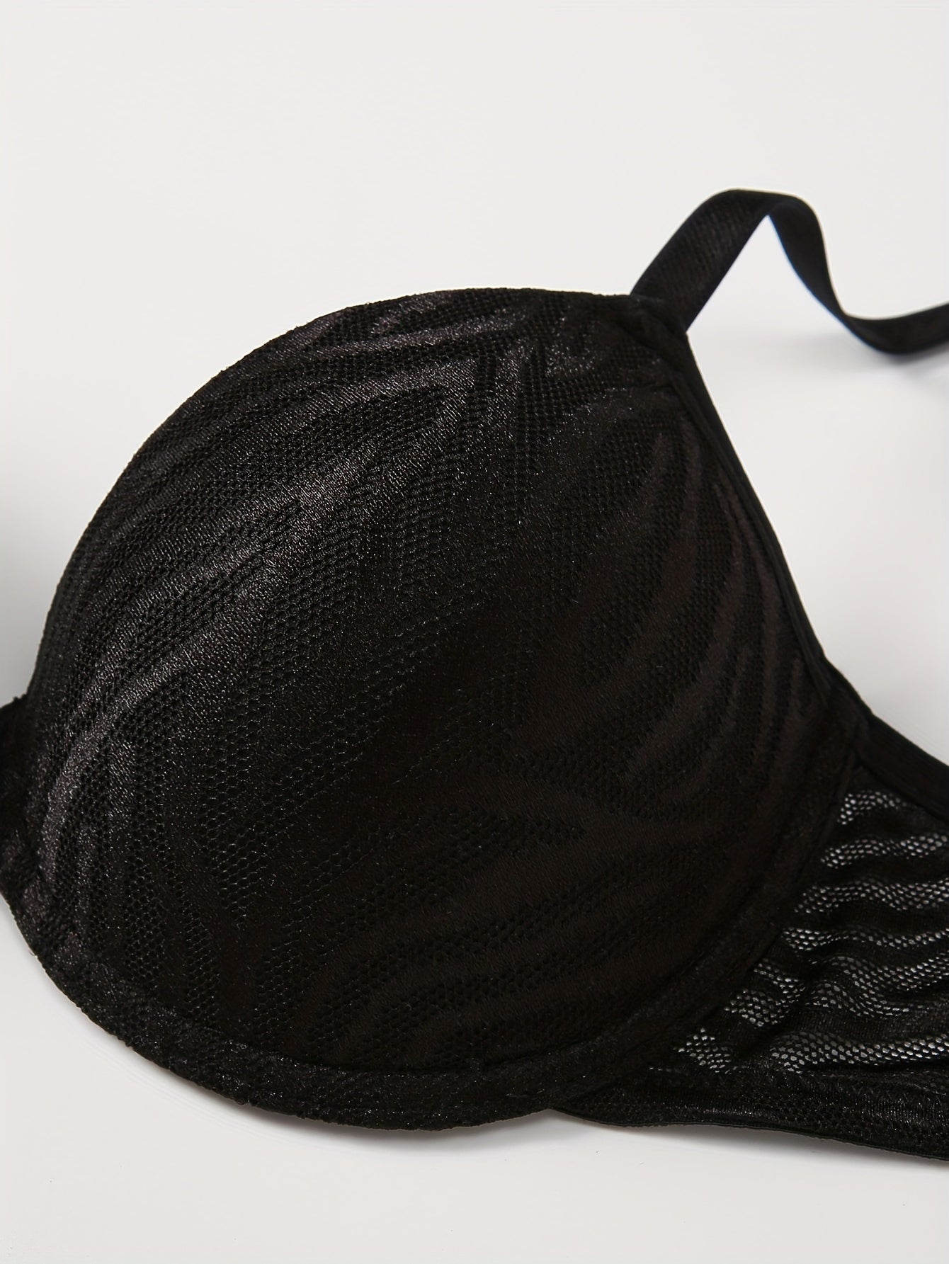 2pcs Solid Push Up Bras Comfy & Breathable Women's Lingerie