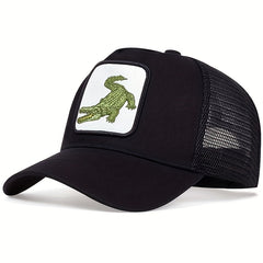 Men's Crocodile Baseball Cap Adjustable Trucker Hat