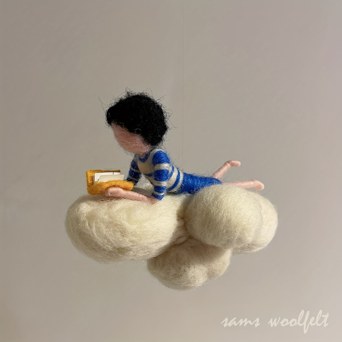 1pc Cloud Doll Wool Felt DIY Material Package 4 Styles