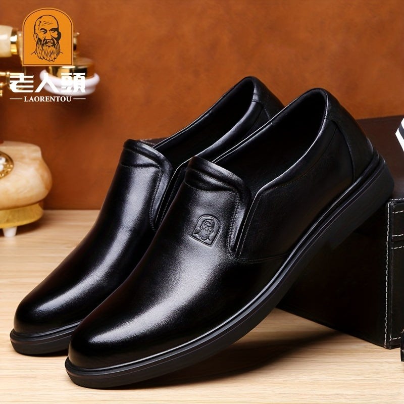 LAORENTOU Men's Leather Loafer Shoes Lightweight Dress Shoes