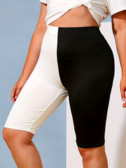  High Rise Skinny Biker Shorts