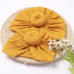 2pcs Parent Child Knotted Cap Thermal Comfortable Cap