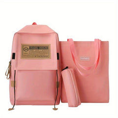 Casual Bag Sets All Match Backpack With Shoulder Bag & Pencil Bag