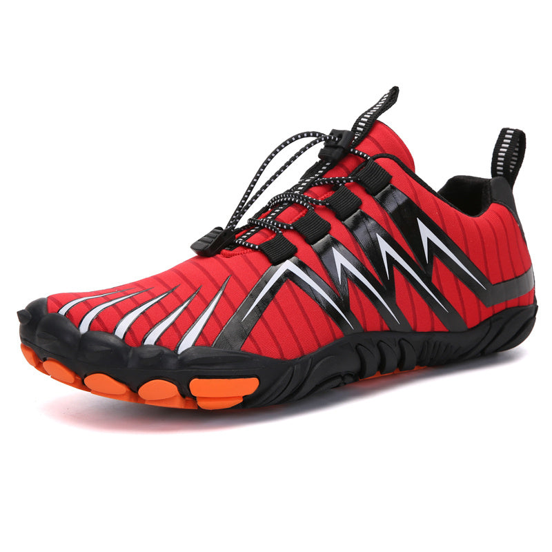 Women's Striped Graphic Lace-up Running Shoes