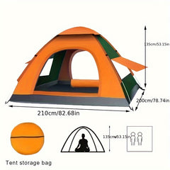 Portable Camping Tent with Sun & Rain Protection