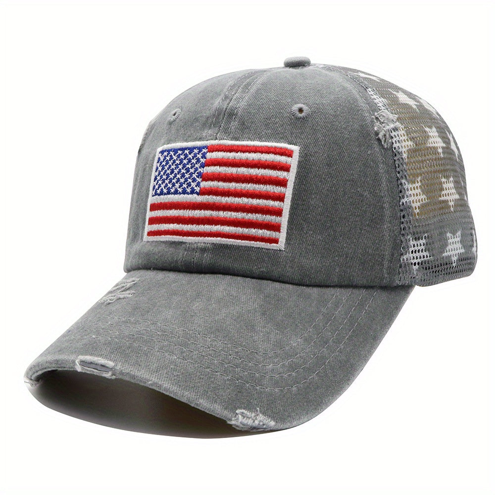 Embroidered Mesh Hat Classic Cap For Men Women