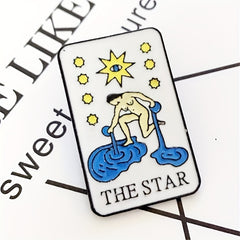 Star & Nude Alloy Brooch for Clothes Bags Jackets