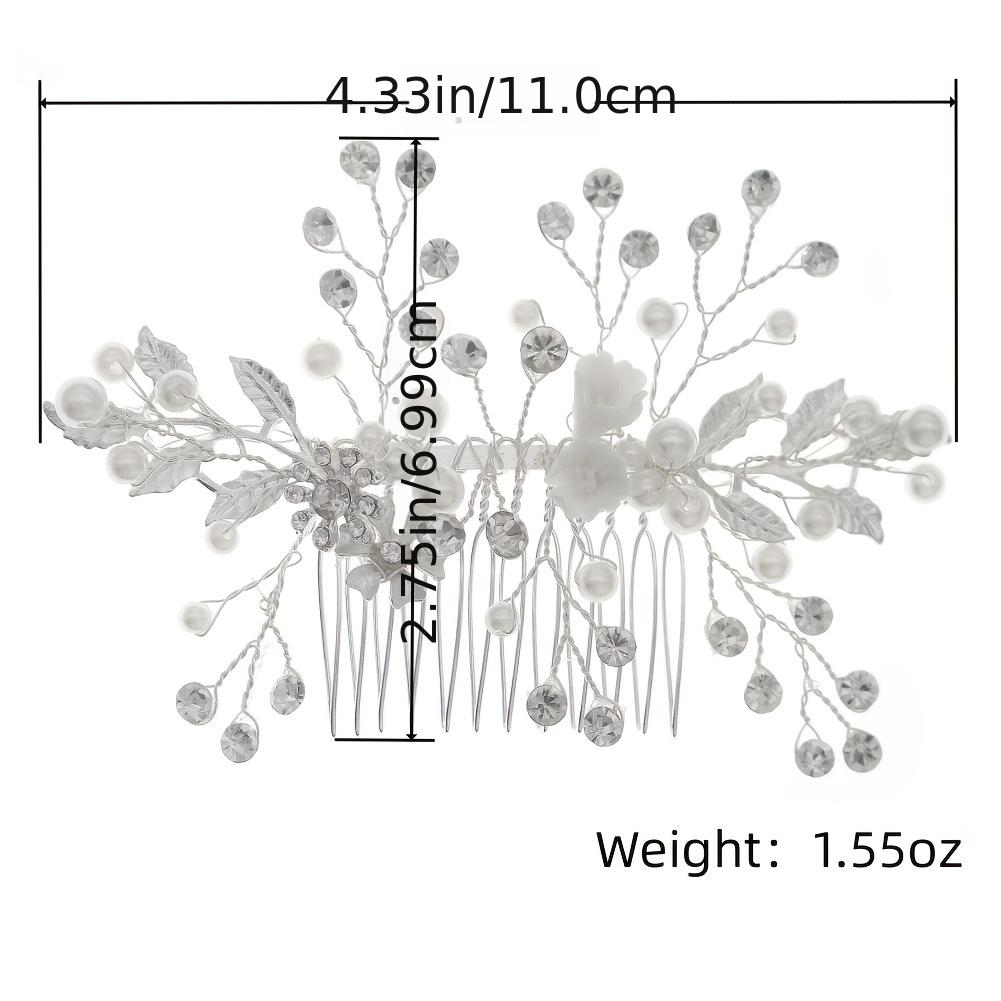 Crystal & Pearl Bridal Comb