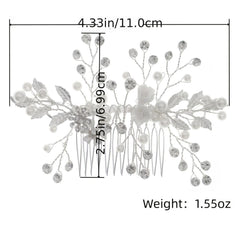 Crystal & Pearl Bridal Comb
